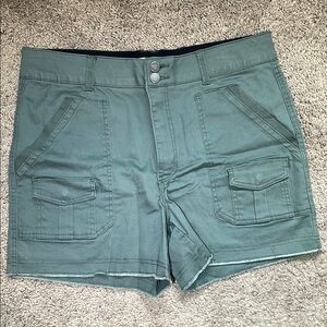 Like New Democracy High Waist Green Shorts, Casual Style. Size 14